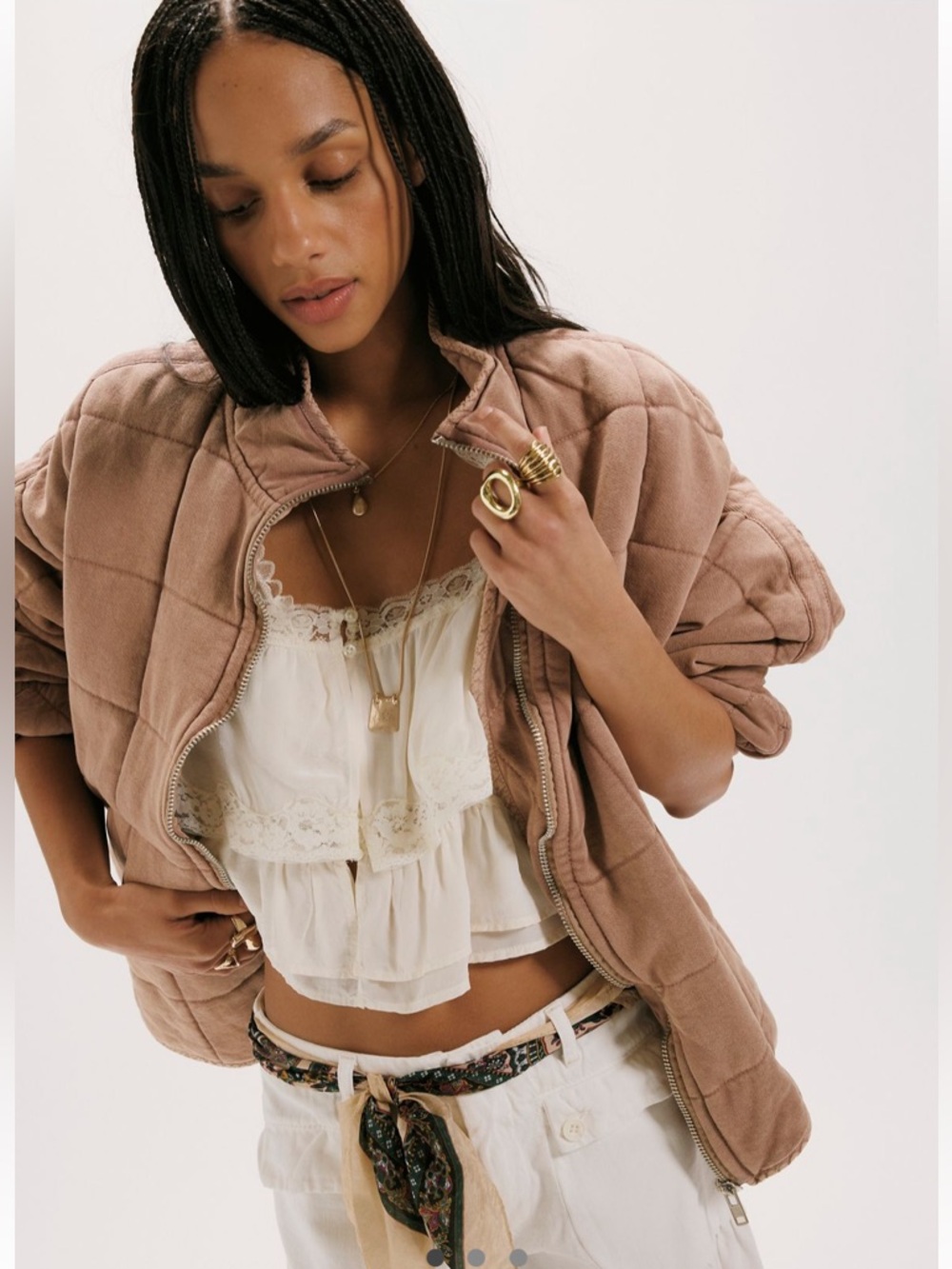 Free People Dolman Quilted Jacket